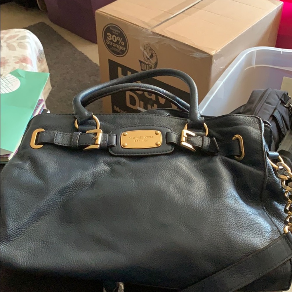 Navy Blue Michael Kors Purse
